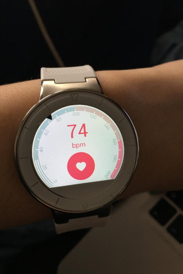 Smartwatch zur Messung der Herzfrequenz