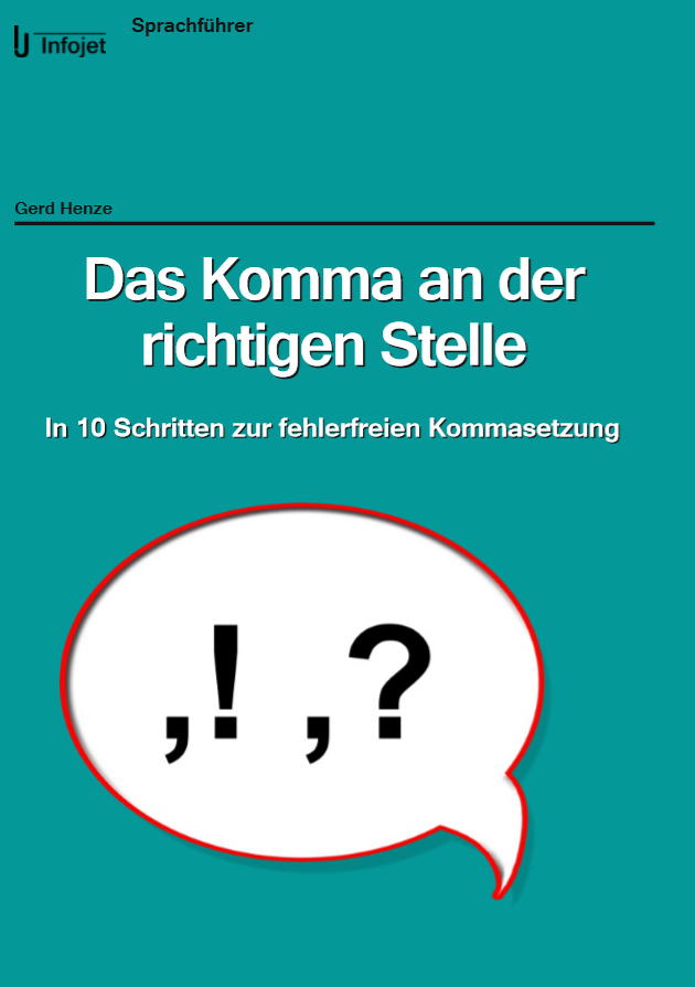 Buchcover Das Komma an der richtigen Stelle